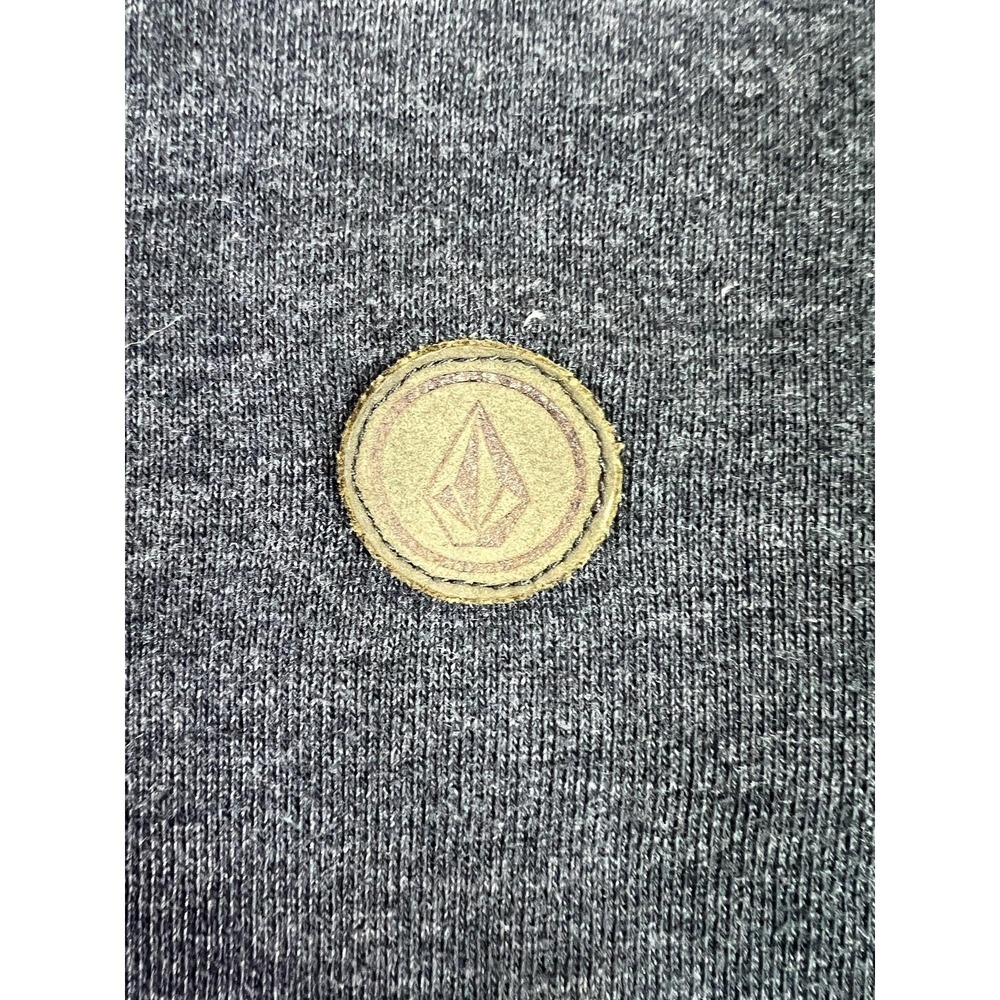 Volcom Hoodie Mens Large Blue Classic Fit Fleece Henley Pullover Sweatshirt - Picture 4 of 13